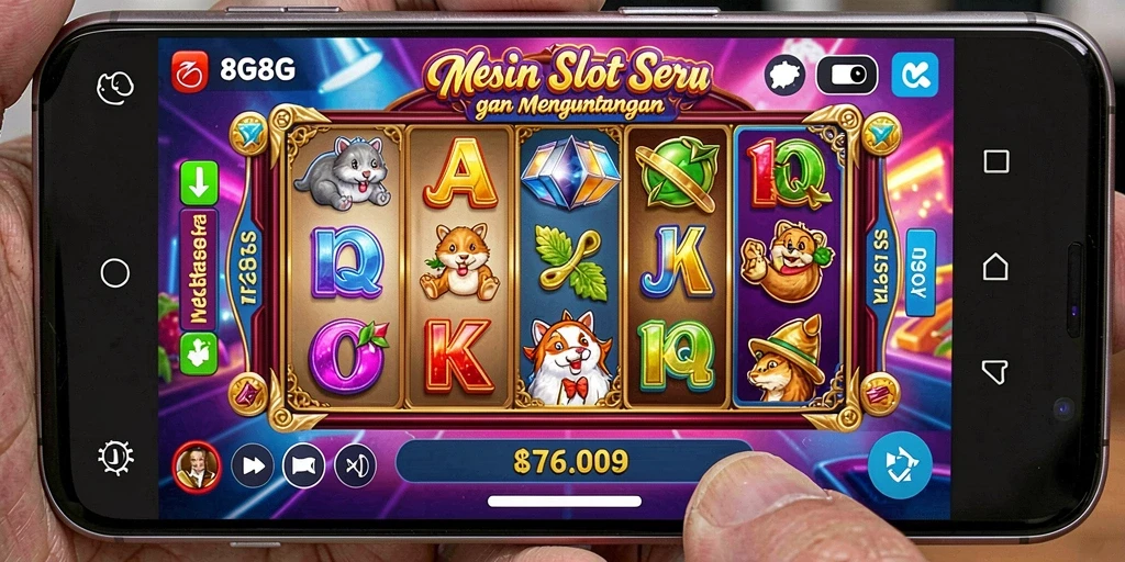 Tampilan gameplay seru dalam mesin slot 8G8G.