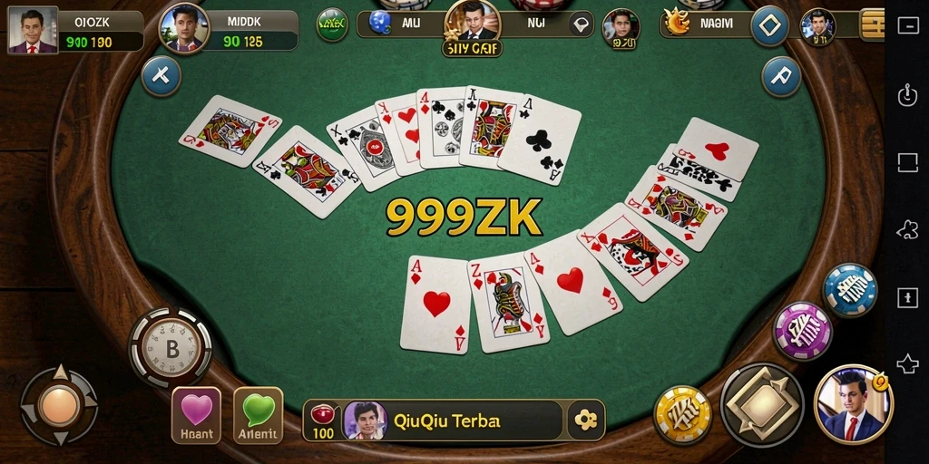 Tampilan gameplay QiuQiu yang mendebarkan dan interaktif.