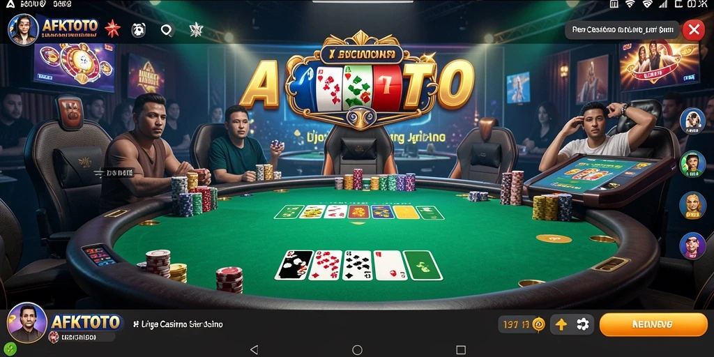 Tampilan gameplay AFKTOTO yang mendebarkan dengan dealer profesional.
