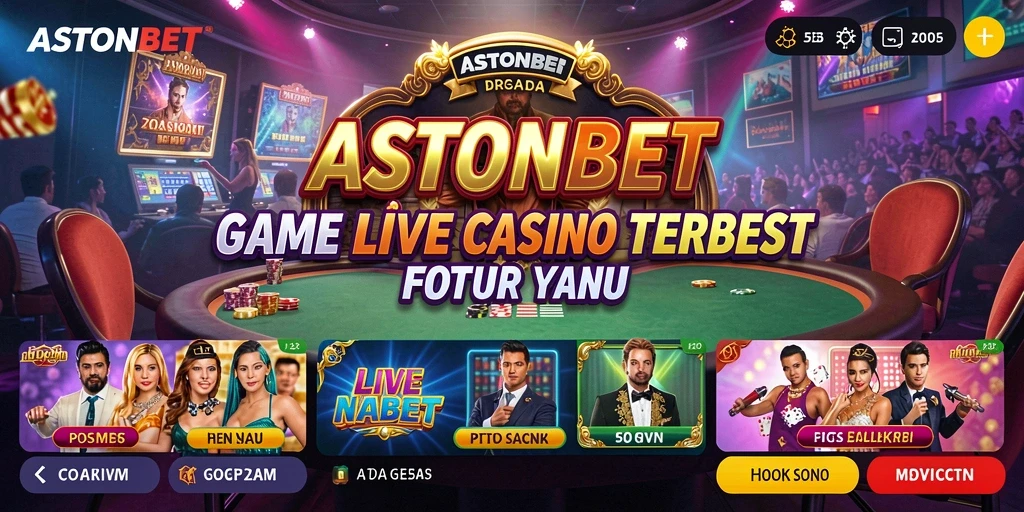 Screenshot gameplay Live Casino ASTONBET yang seru dan interaktif.