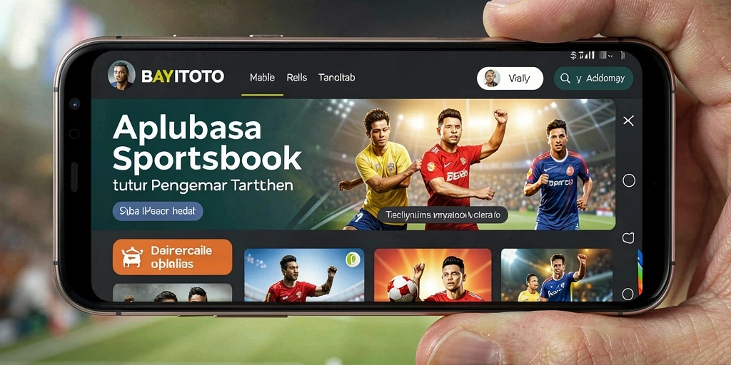 Screenshot utama BAYITOTO menampilkan gameplay interaktif Sportsbook.
