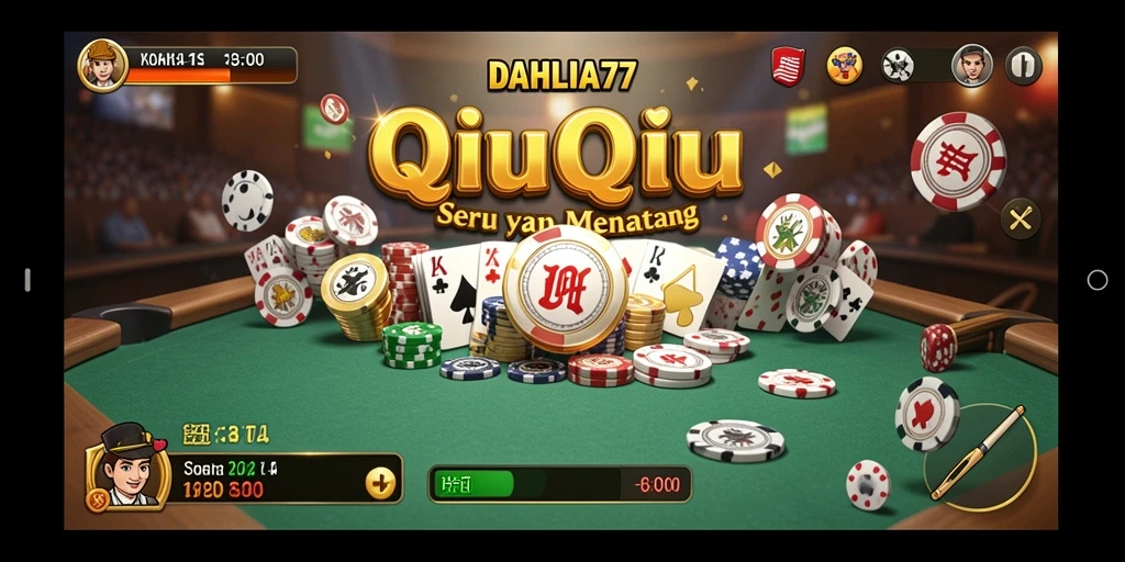 Tampilan gameplay QiuQiu yang menarik di DAHLIA77.