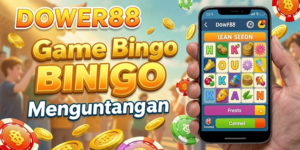 Screenshot DOWER88 menampilkan gameplay Bingo yang seru dan interaktif.