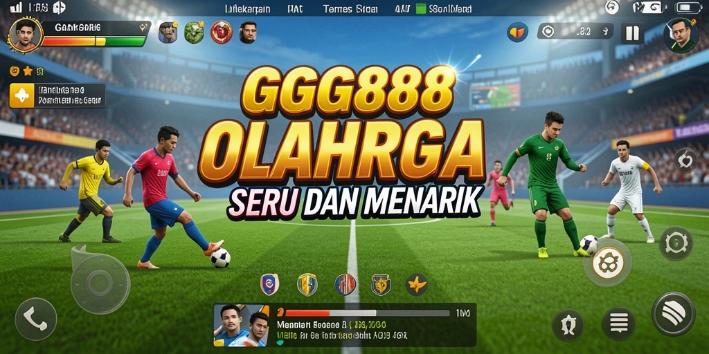 Tangkapan layar utama GGG888 menampilkan aksi mendebarkan dalam permainan olahraga.