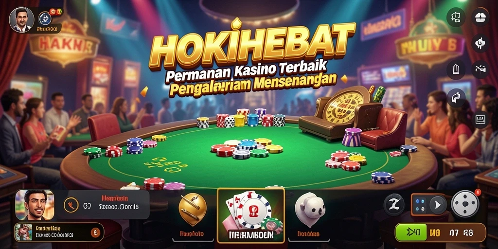 Tampilan menarik gameplay HOKIHEBAT dengan berbagai permainan kasino.