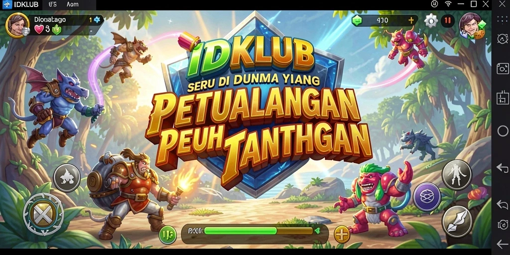 Tampilan gameplay seru dalam petualangan IDKLUB.