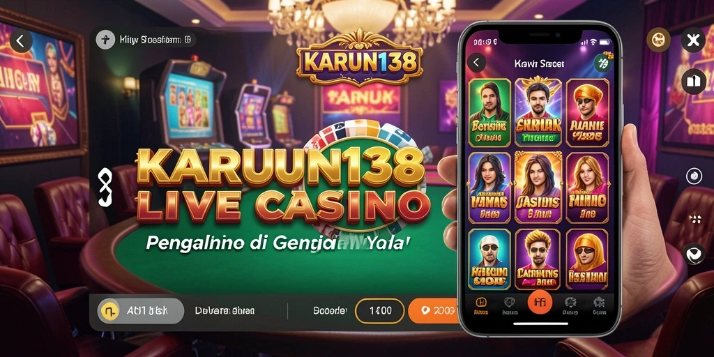 Tampilan gameplay Live Casino yang mendebarkan dengan dealer profesional.