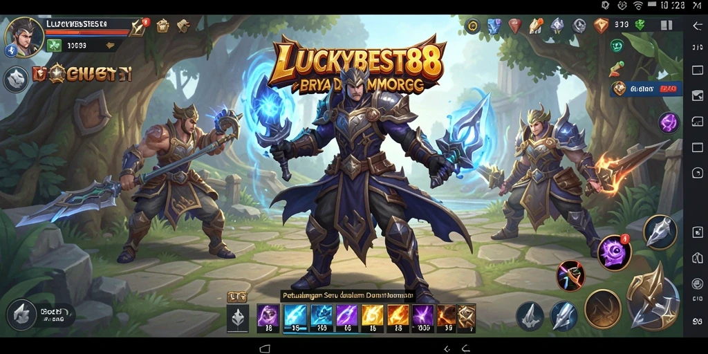 Gameplay menakjubkan dari LUCKYBEST88 dalam dunia MMORPG.
