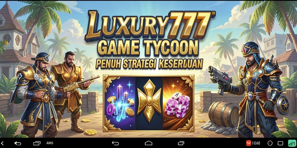 Tangkapan layar utama LUXURY777 menampilkan gameplay Tycoon yang menarik.