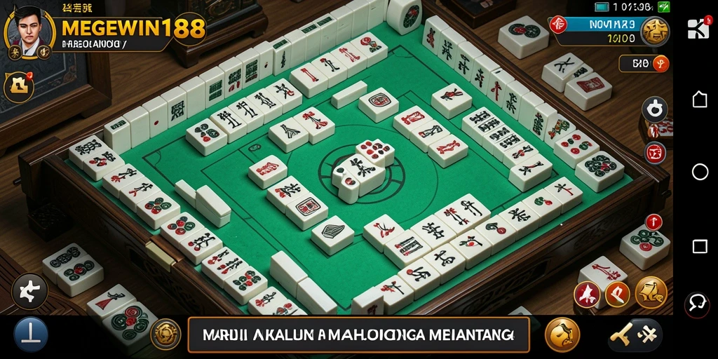 Tampilan gameplay seru dalam permainan Mahjong MEGEWIN188.