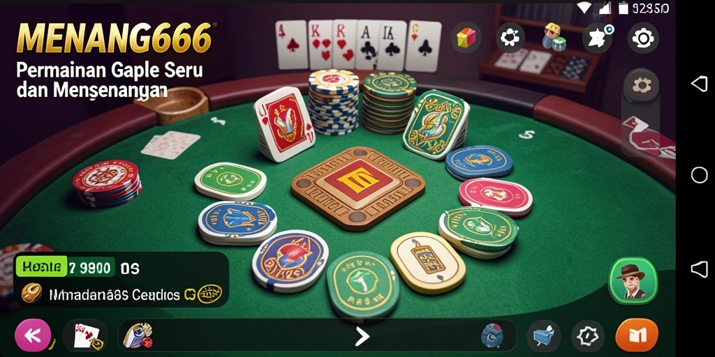 Tampilan grafik menarik dalam permainan Gaple MENANG666.