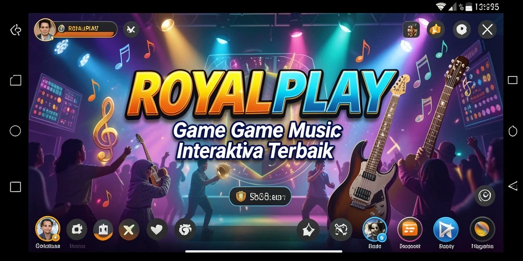 Screenshot menunjukkan gameplay interaktif dari ROYALPLAY.