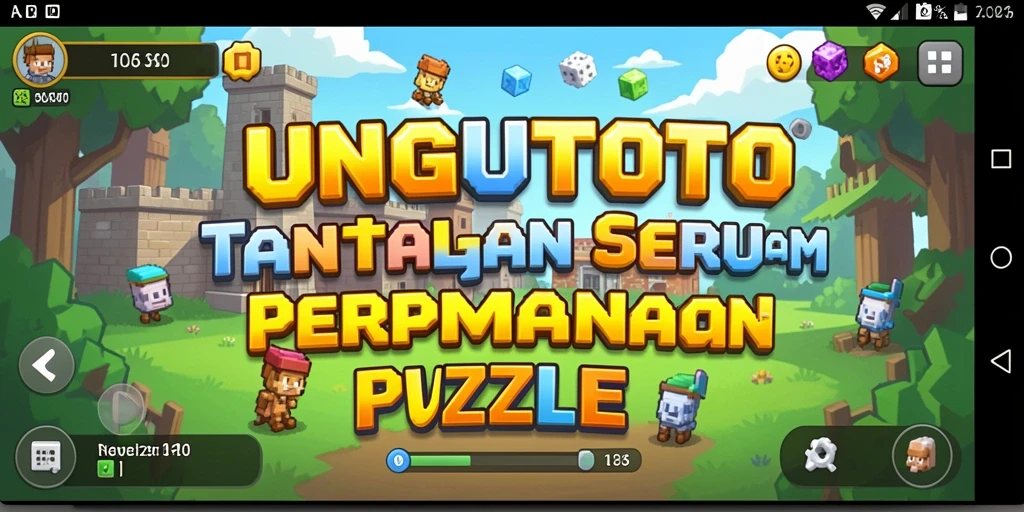 Tangkapan layar gameplay UNGUTOTO, menampilkan tantangan menarik dalam Puzzle.