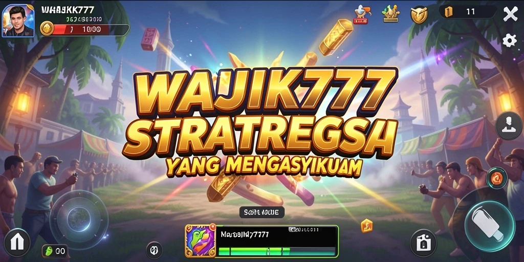Tangkapan layar WAJIK777 menampilkan aksi strategi yang intens.