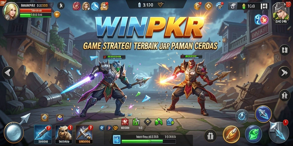 Tampilan gameplay menegangkan dan strategis di <strong>WINPKR</strong>.